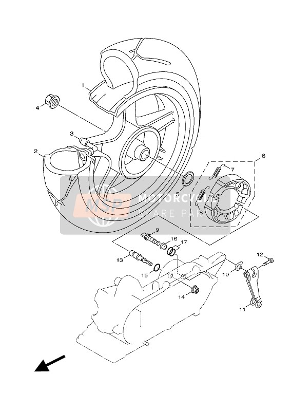 4VPF533A0000, Plate, Indicator, Yamaha, 2